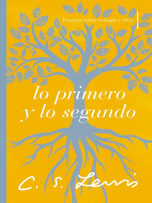 Cover image for Lo primero y lo segundo